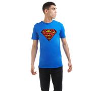 DC Comics Men's Superman Comic Collage T-Shirt in Royal | Size: Large DC Comics Royal L