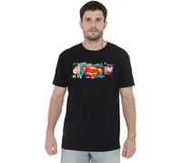 DC Comics Men's Superman Super Reveal T-Shirt in Black | Size: Large DC Comics Black L