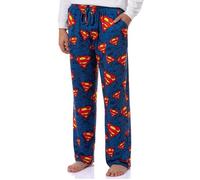 DC Comics Men's Superman Symbol Tossed Print Pajama Pants For Adults