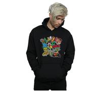 DC Comics Men's Teen Titans Go Robin Montage Hoodie in Black | Size: Small DC Comics Black S
