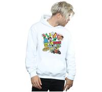 DC Comics Men's Teen Titans Go Robin Montage Hoodie in White | Size: 2XL DC Comics White 2XL