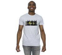 DC Comics Men's The Flash Batman Portraits T-Shirt in Grey | Size: 5XL DC Comics Grey 5XL