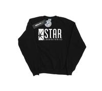 DC Comics Men's The Flash STAR Labs Sweatshirt in Black | Size: Large DC Comics Black L