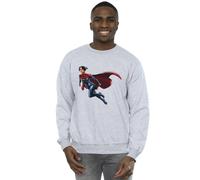DC Comics Men's The Flash Supergirl Sweatshirt in Grey | Size: 2XL DC Comics Grey 2XL
