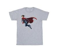 DC Comics Men's The Flash Supergirl T-Shirt in Grey | Size: 2XL DC Comics Grey 2XL