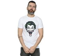 DC Comics Men's The Joker Big Face T-Shirt in White | Size: Medium DC Comics White M