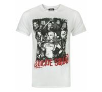 DC Comics Mens White Suicide Squad Short Sleeved T-Shirt - XX-Large