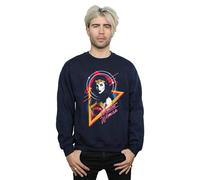 DC Comics Men's Wonder Woman 84 Diana 80s Triangle Sweatshirt in Navy | Size: 2XL DC Comics Navy 2XL