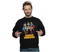 DC Comics Men's Wonder Woman Super Power Group Sweatshirt in Black | Size: 3XL DC Comics Black 3XL