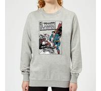 DC Comics Originals Superman Action Comics Grey Christmas Jumper - XXL