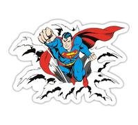 DC Comics Originals Superman Flying Sticker Size S (10 x 10 cm)