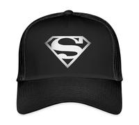 DC Comics Originals Superman Logo Retro Trucker Cap Black/Black