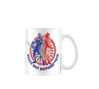 Peacemaker Peace Out Mug White/red/blue (One Size)