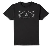 DC Comics Peacemaker Dual Weilding Unisex T-Shirt - Black - 4XL