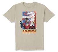 DC Comics Peacemaker Eat Peace Motherf#%kers Unisex T-Shirt - Cream | Size: Small DC Comics Cream S