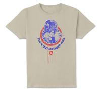 DC Comics Peacemaker Peace Out Motherf#%ker Unisex T-Shirt - Cream | Size: Medium DC Comics Cream M
