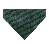 DC Comics Pet Bandana The Joker Laugh Hahaha Text Purple Green Slip On Collar Bandana Only