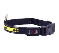 DC Comics Pet Collar, Light Up Dog Collar, Batman, Medium 16 to 20.5 Inch Length