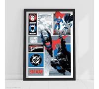 DC Comics Print - Batman and Superman Legends Forever Poster Superhero Wall Art (42cm x 59.4cm - A2)