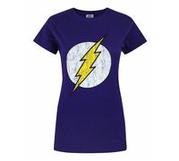 DC Comics Purple Logo Short Sleeved T-Shirt Womens