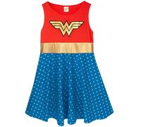 DC Comics Red Logo Sleeveless Skater Dress Girls