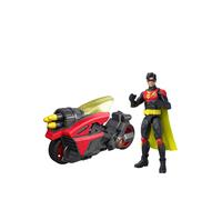 Dc Comics Robin Action Figure & Batlink Robin Cycle Vehicle With Projectile Launcher One Colour