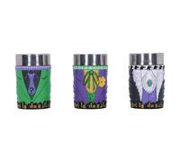 Nemesis Now DC Batman Supervillain Collectible Mini Cup Set 8.5cm, Resin, Official DC Merchandise, Set of 3 DC Shot Glass Cups, Cast in The Finest Resin, Expertly Hand-Painted