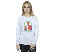 DC Comics Women's Shazam Buble Gum Frame Sweatshirt in Grey | Size: Medium DC Comics Grey M