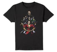 Dc Comics Shazam Team Up Men's T-Shirt - Black Black