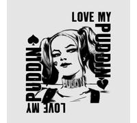DC Comics Suicide Squad Harley Love Puddin T-Shirt - Grey - 5XL
