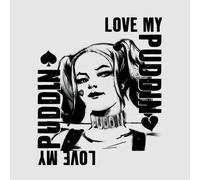 DC Comics Suicide Squad Harley Love Puddin Women's T-Shirt - Grey - 4XL