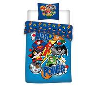 DC Comics Super Friends Single Duvet Cover Set 140 x 200 cm COTTON