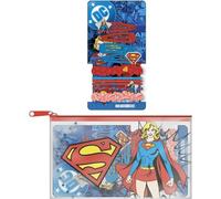 DC Comics Supergirl Beauty Accessory Set | Pretzers, Garters & Scrunchies for Girls | Retro Superhero Hair Kit