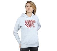 DC Comics Women's Supergirl Retro Logo Hoodie in Grey | Size: Small DC Comics Grey S