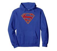 DC Comics Supergirl Shield Logo Pullover Hoodie, Adult Unisex, Royal Blue, Medium