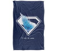 DC comics Superman 2025 Movie Fortress Of Solitude Shield Blanket Multicoloured (152Cm X 127Cm)