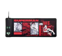 DC Comics Superman 2025 XL RGB Gaming Mat with 15W Wireless Charger | Customi...