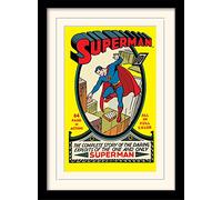 DC Comics Superman 30 X 40 cm "No.1" Mounted And Framed Print