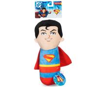 DC Comics Superman 8” Plush S-Shield Toy for Dogs with Squeaker, Inspired by The Film, Officially Licensed DC Super Heroes Pet Product
