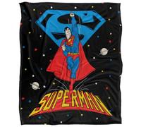 DC comics Superman Action Pose Blanket Multicoloured (36In X 58In)