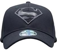 DC Comics Superman All Black Rubber Logo Baseball Cap