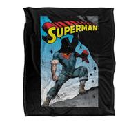 DC comics Superman Alternate Silky Supersoft Blanket Black/multicoloured (One Size)