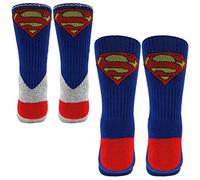 DC Comics Superman Athletic Socks 2 Pair Pack - Blue -