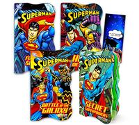 DC Comics Superman Board Books for Kids, Toddlers | Superman Bedtime Storybooks (Bundle Set of 4 Superhero Shaped Board Books with Door Hanger)