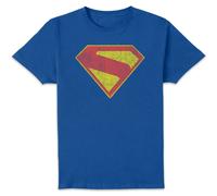 DC Comics Superman Distressed Superman Logo Unisex T-Shirt - Blue | Size: 2XL DC Comics Blue 2XL