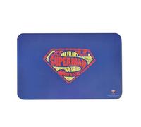 DC Comics Superman Dog Food Placemat | Non-Slip Bottom Silicone Leak-Proof Placemat for Superhero-Themed Dog Feeding & Food Storage