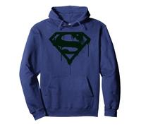 DC Comics Superman Doomsday Graffiti Drip Splatter Shield Pullover Hoodie