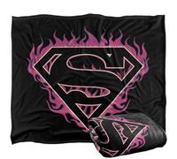 DC comics Superman Flame Logo Blanket Multicoloured (One Size)