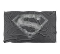 DC comics Superman Fleece Distressed Logo Blanket Multicoloured (147Cm X 91Cm)