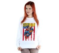 DC Comics Women's Superman Flight Sweatshirt in White | Size: 2XL DC Comics White 2XL